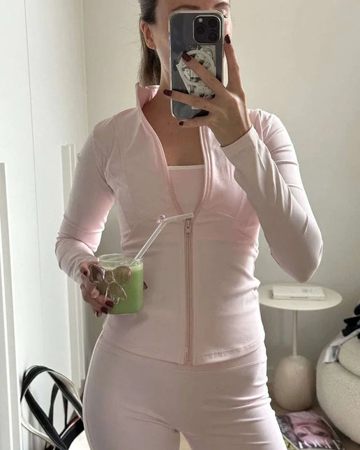 Women's Zip-Up Stretch Fitness Jacket
