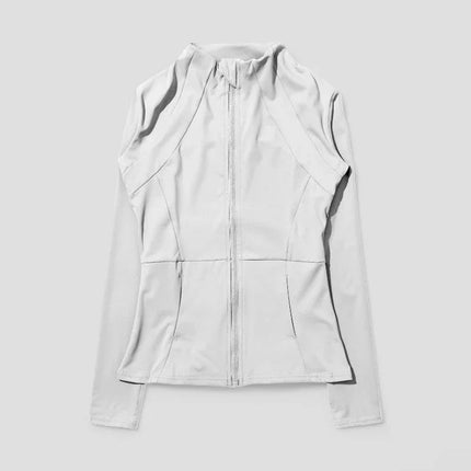 Women's Zip-Up Stretch Fitness Jacket