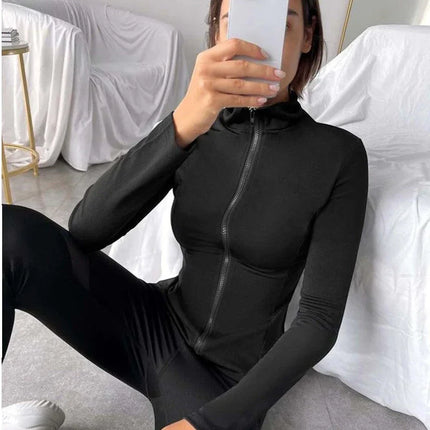 Women's Zip-Up Stretch Fitness Jacket