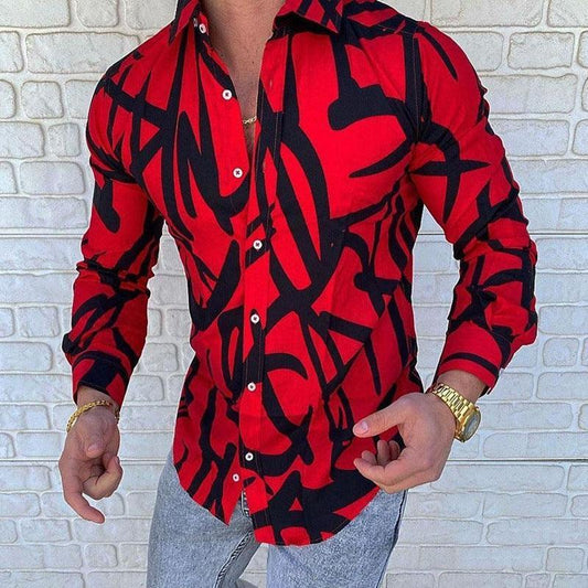 Men's Casual Button-Up Shirt Long Sleeve