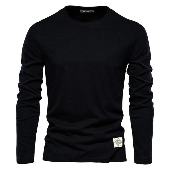 Men's Long Sleeve Shirt Solid Color