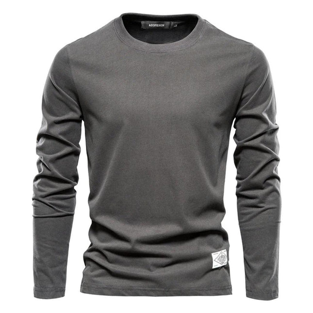 Men's Long Sleeve Shirt Solid Color