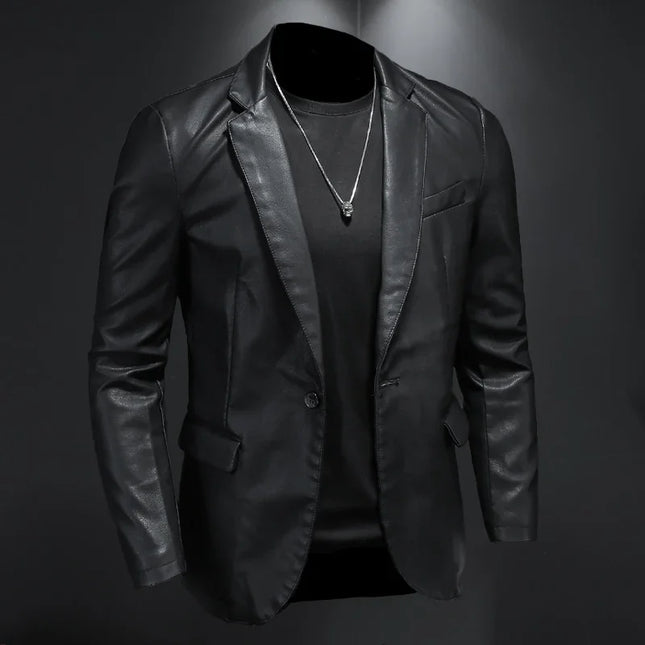 Men's Jacket Turned-Up Collar