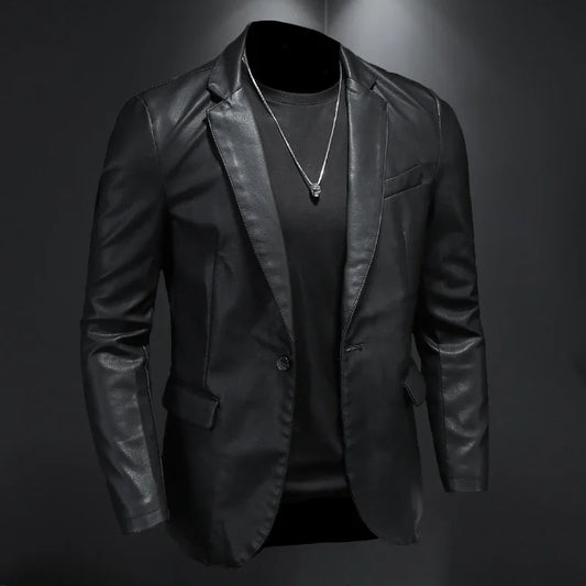 Men's Jacket Turned-Up Collar