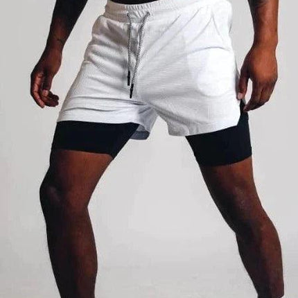 Men's Double Layer Fitness Shorts