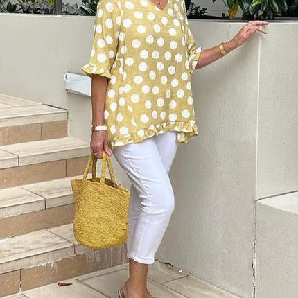 Women's Vintage Retro Print Top