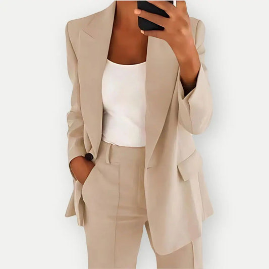 Women's Blazer Pants Suit Set