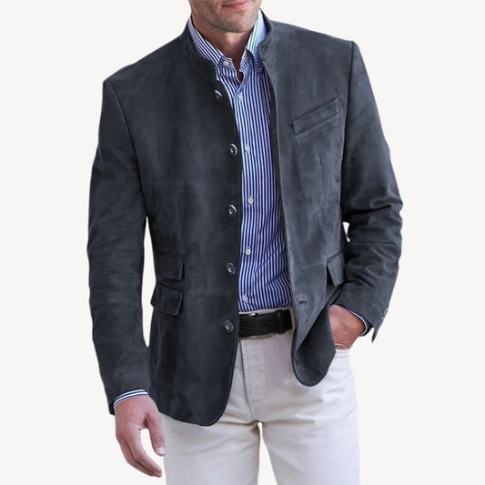 Men's Suede Blazer Jacket