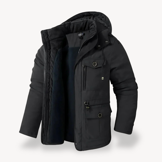 Men's Waterproof Fur-Lined Winter Parka