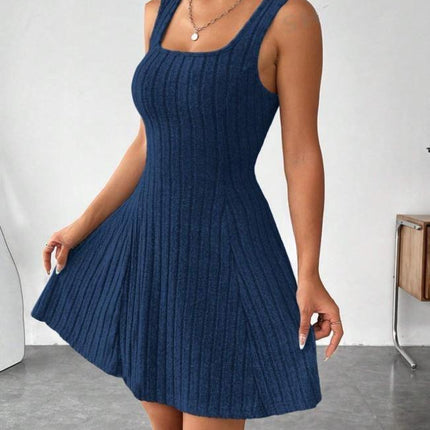 Women's Sweater Dress Cutout Ribbed Design