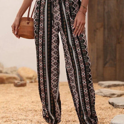 Women's Harem Trousers Bohemian Elephant Print