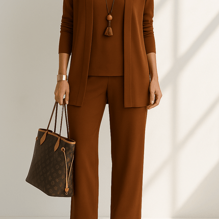 3-Piece Women's Pantsuit – Elegant & Versatile Ensemble