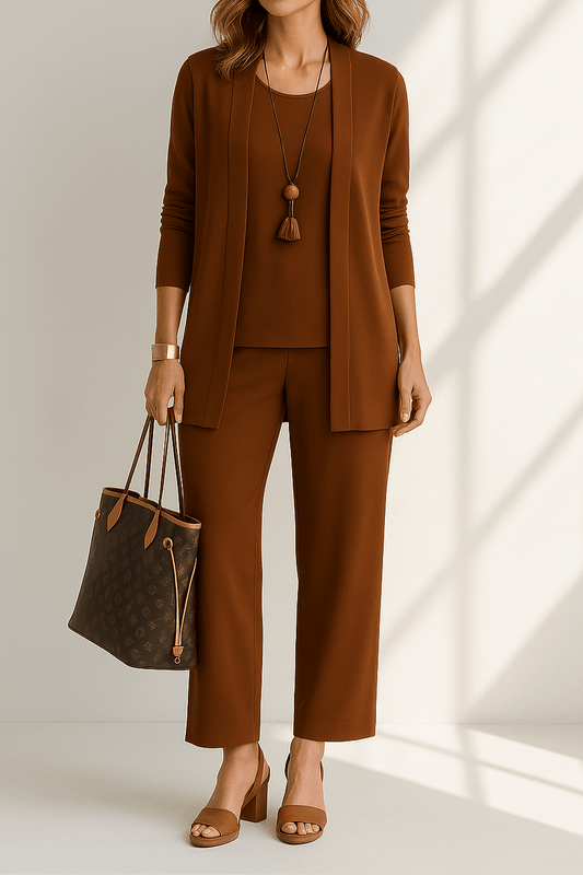 3-Piece Women's Pantsuit – Elegant & Versatile Ensemble
