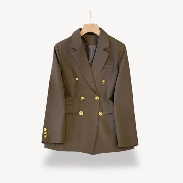 Women's Double-Breasted Blazer Classic Style