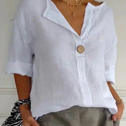 Women's V-Neck Casual Blouse