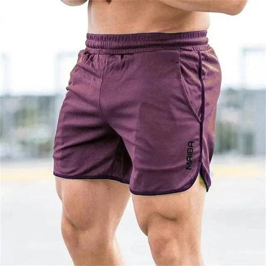 Men's Lightweight Athletic Shorts with Elastic Waist and Side Pockets