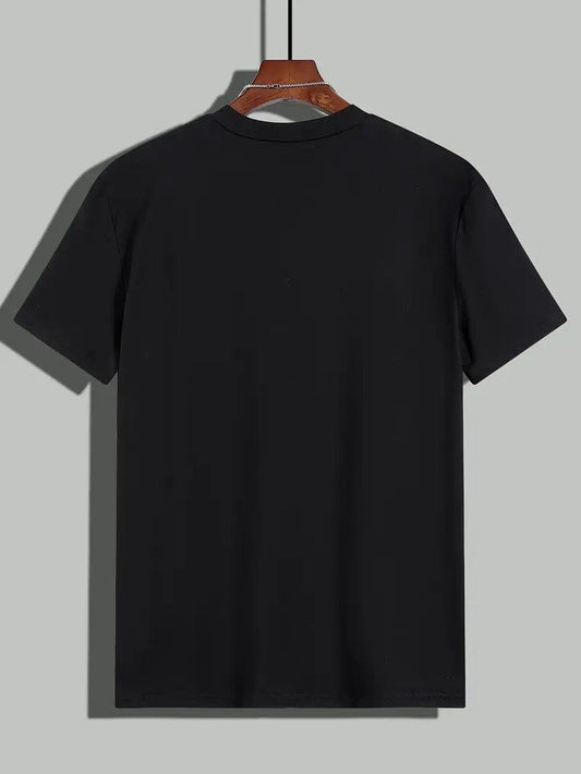 Men's Color Block T-Shirt Crew Neck Short Sleeve