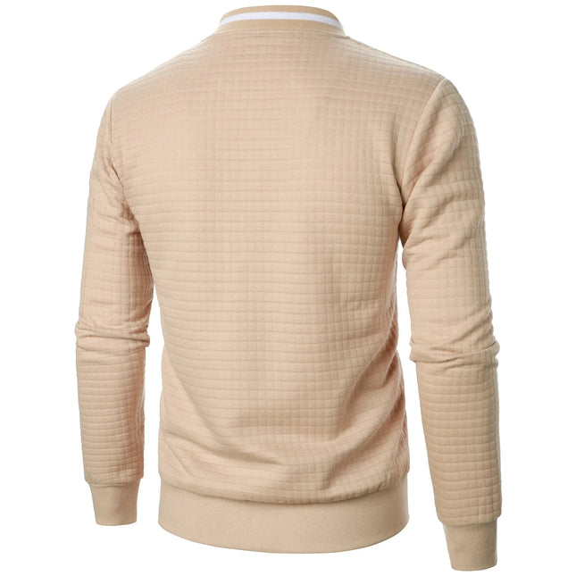 Men's Zip-Up Cotton Cardigan