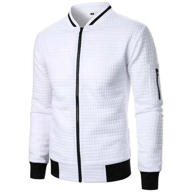 Men's Zip-Up Cotton Cardigan