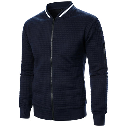 Men's Zip-Up Cotton Cardigan