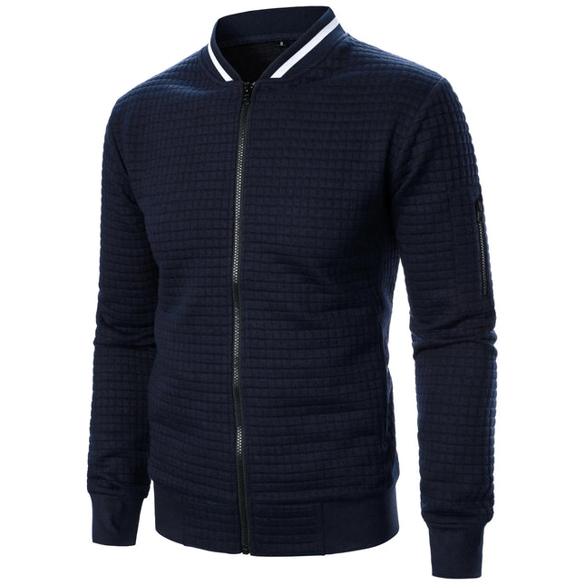 Men's Zip-Up Cotton Cardigan