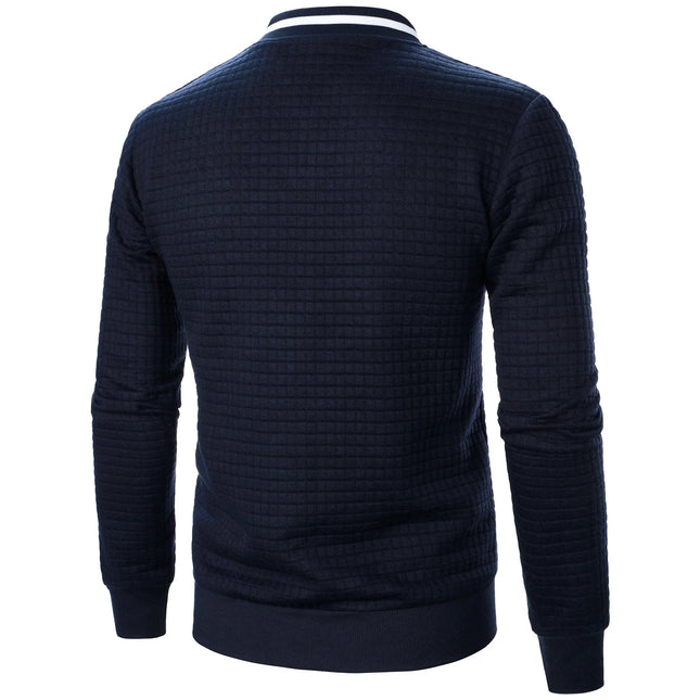 Men's Zip-Up Cotton Cardigan
