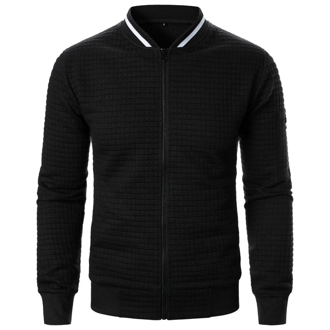 Men's Zip-Up Cotton Cardigan