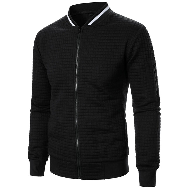 Men's Zip-Up Cotton Cardigan