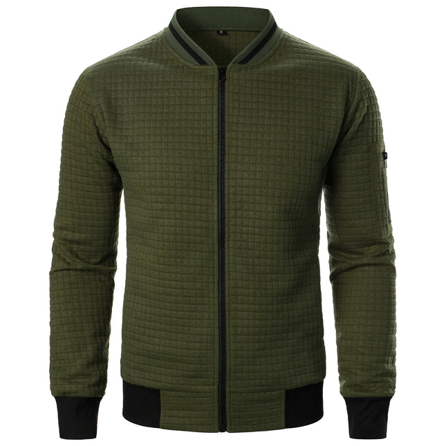 Men's Zip-Up Cotton Cardigan