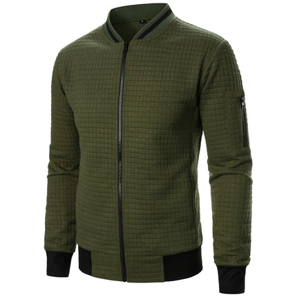 Men's Zip-Up Cotton Cardigan