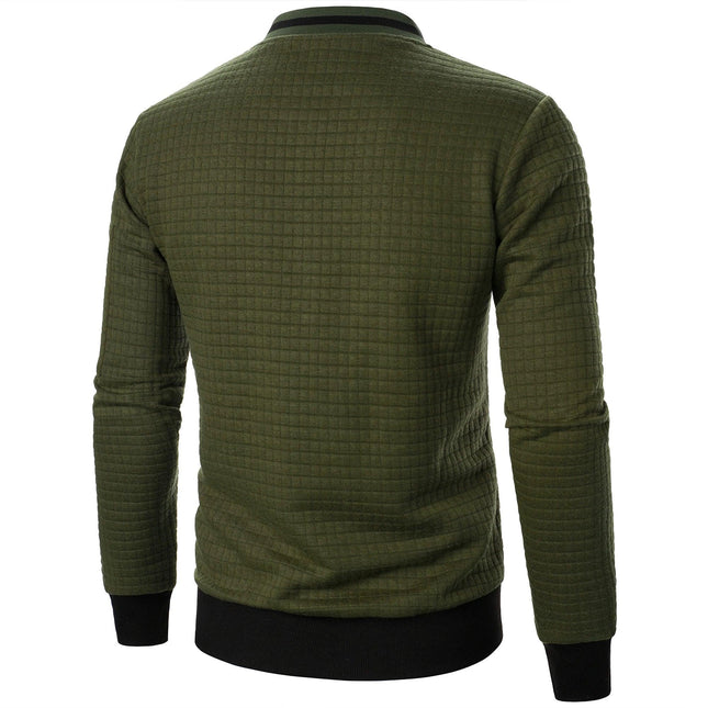 Men's Zip-Up Cotton Cardigan