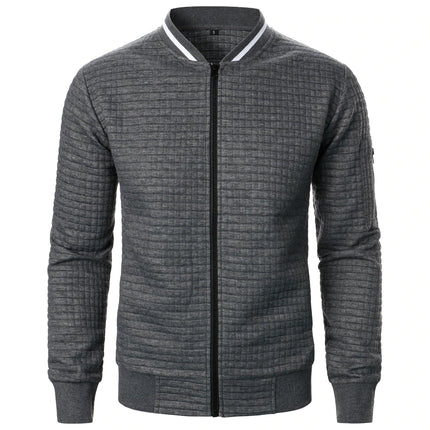 Men's Zip-Up Cotton Cardigan