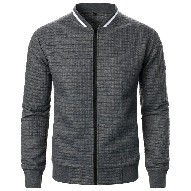 Men's Zip-Up Cotton Cardigan