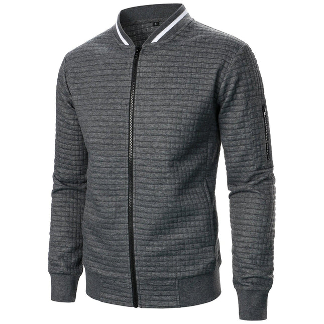 Men's Zip-Up Cotton Cardigan