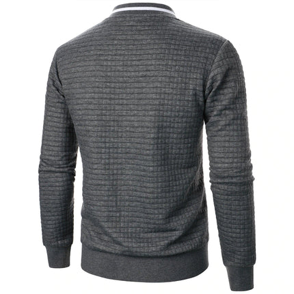 Men's Zip-Up Cotton Cardigan