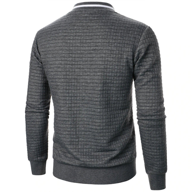 Men's Zip-Up Cotton Cardigan