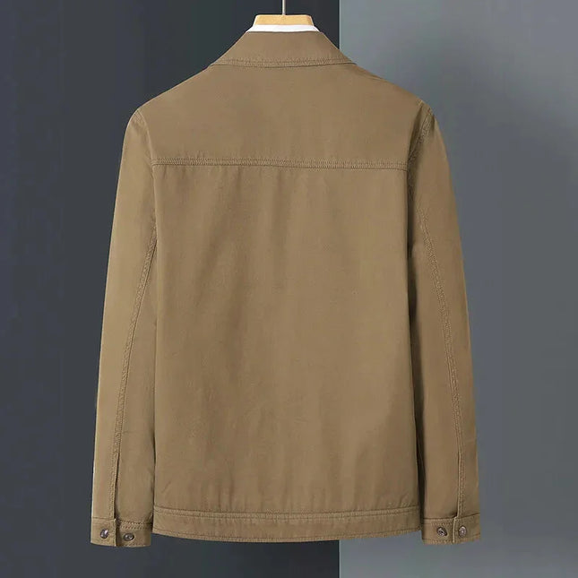 Men's Zip Front Harrington Jacket Cotton