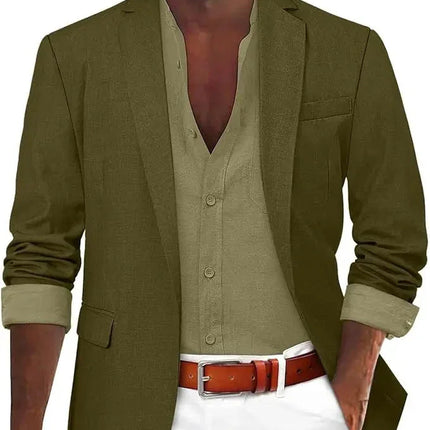 Men's Tailored Fit Cotton Blazer