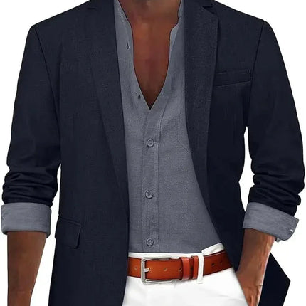 Men's Tailored Fit Cotton Blazer