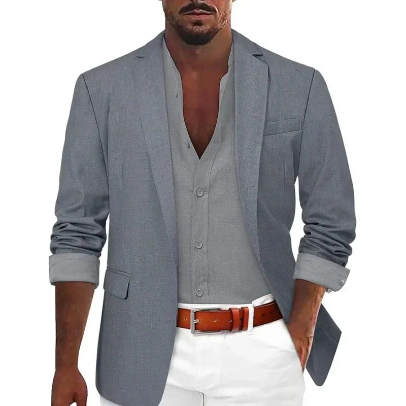 Men's Tailored Fit Cotton Blazer