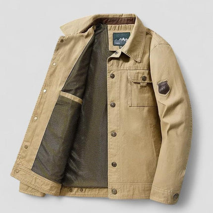 Men's Bomber Jacket Windproof with Cargo Detail