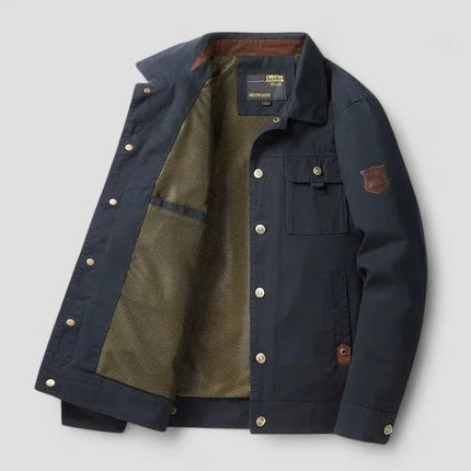 Men's Bomber Jacket Windproof with Cargo Detail