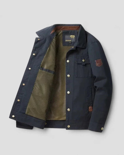 Men's Bomber Jacket Windproof with Cargo Detail