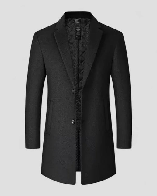 Men's Trench Coat Wool Blend Smart Casual Fit