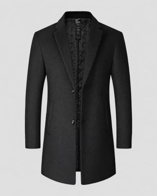 Men's Trench Coat Wool Blend Smart Casual Fit