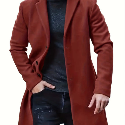 Men's Elegant Single Breasted Winter Jacket