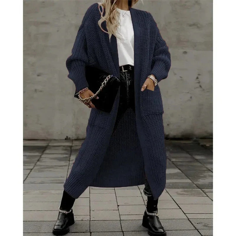 Women's Knit Cardigan with Pockets for Casual Everyday Wear
