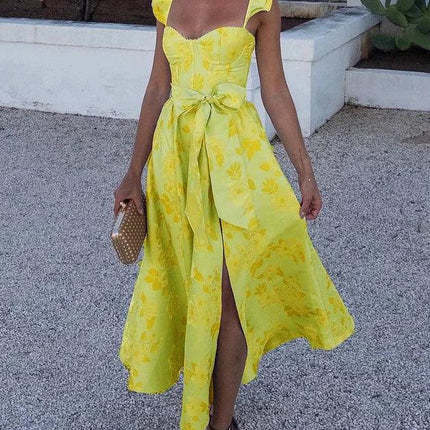 Women's Lightweight Printed Butterfly Sleeve Dress