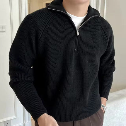 Men's Quarter-Zip Sweater Cotton