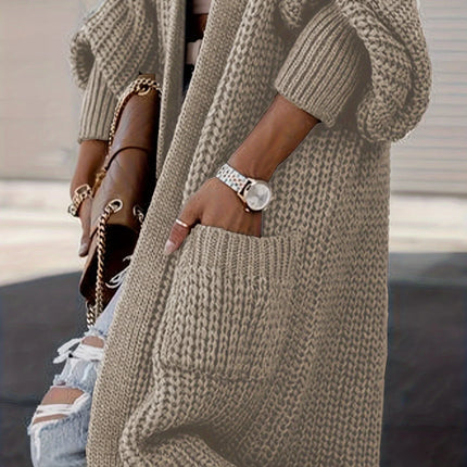 Women's Knit Cardigan with Pockets for Casual Everyday Wear